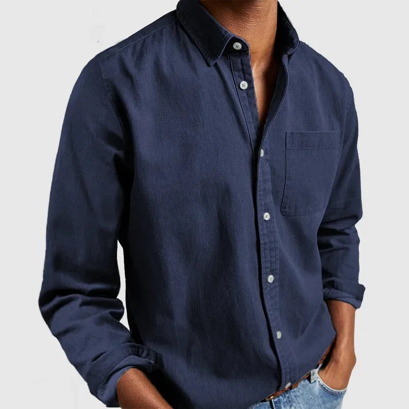 Rene - Pocketed Casual Shirt