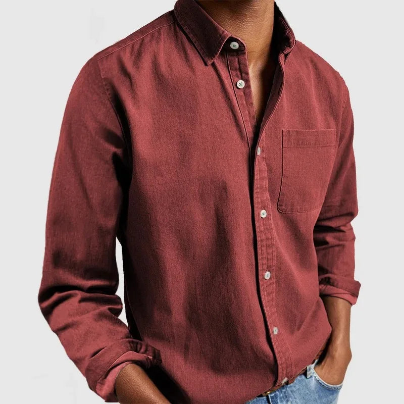 Rene - Pocketed Casual Shirt
