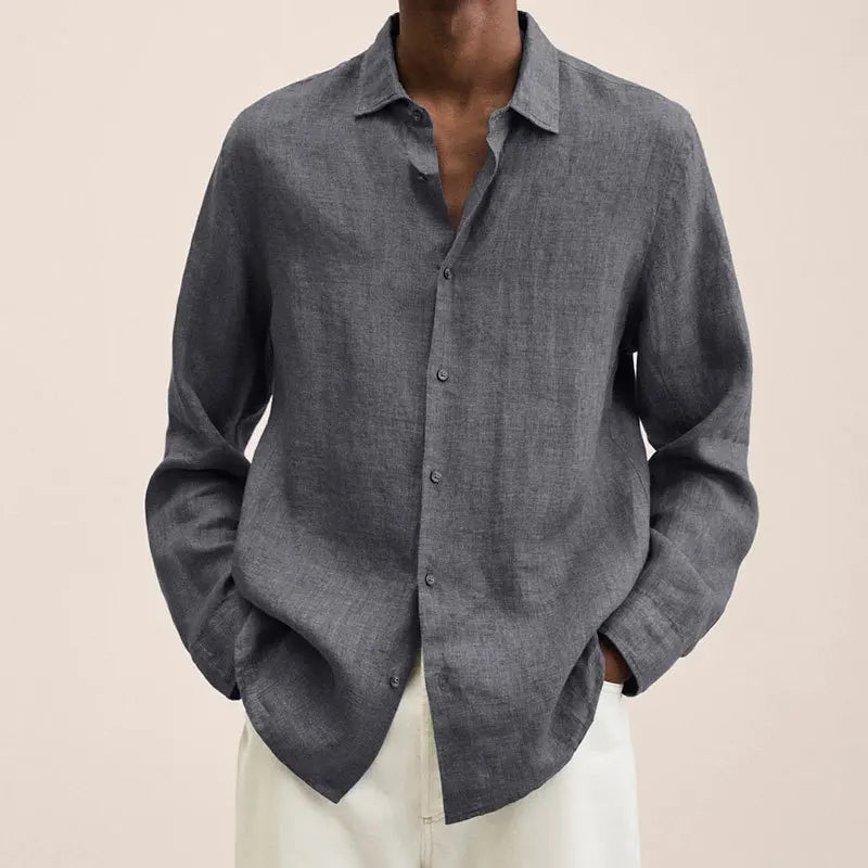 Elias - Classic Linen Button Shirt