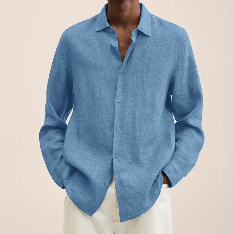 Elias - Classic Linen Button Shirt