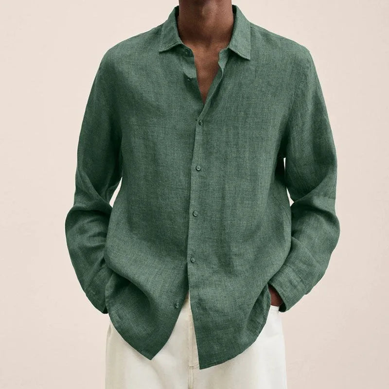 Elias - Classic Linen Button Shirt