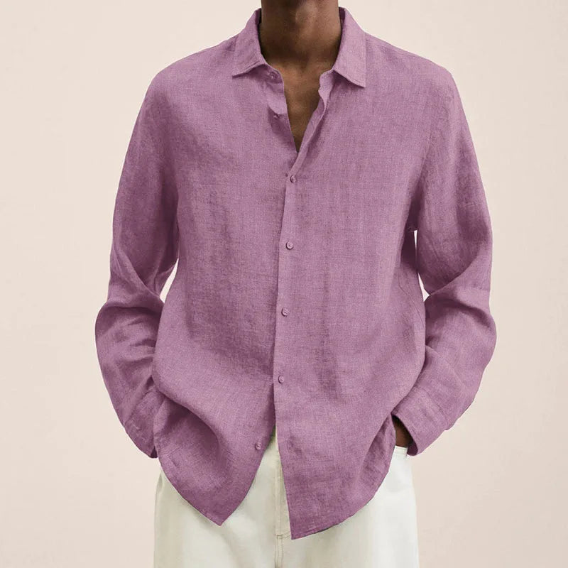 Elias - Classic Linen Button Shirt