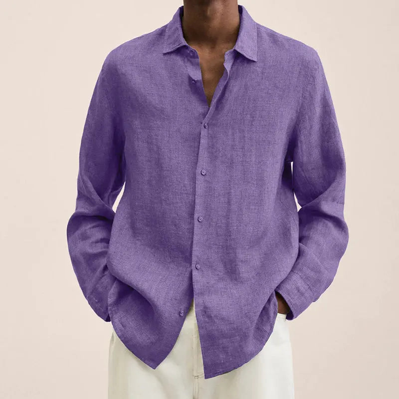 Elias - Classic Linen Button Shirt