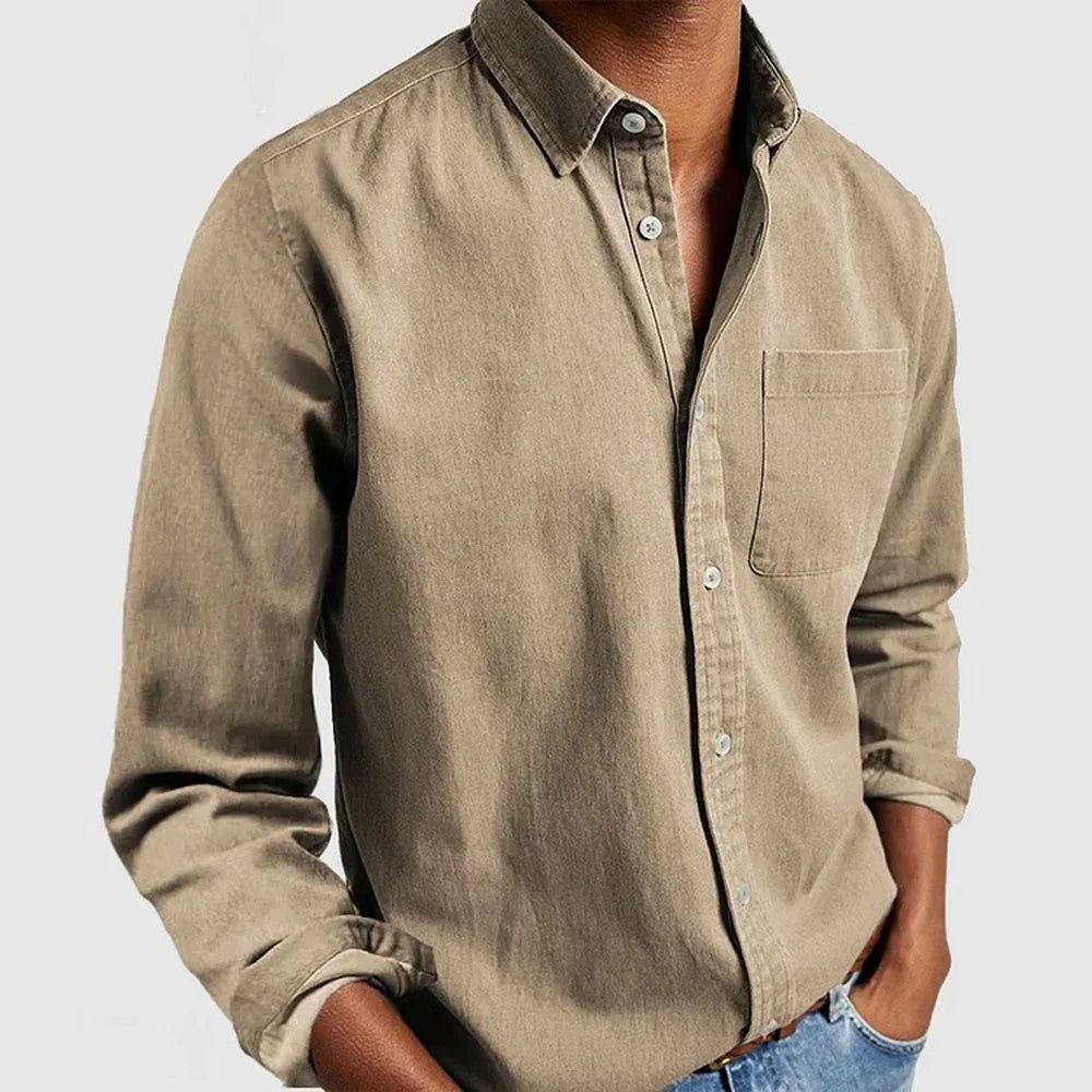 Rene - Pocketed Casual Shirt