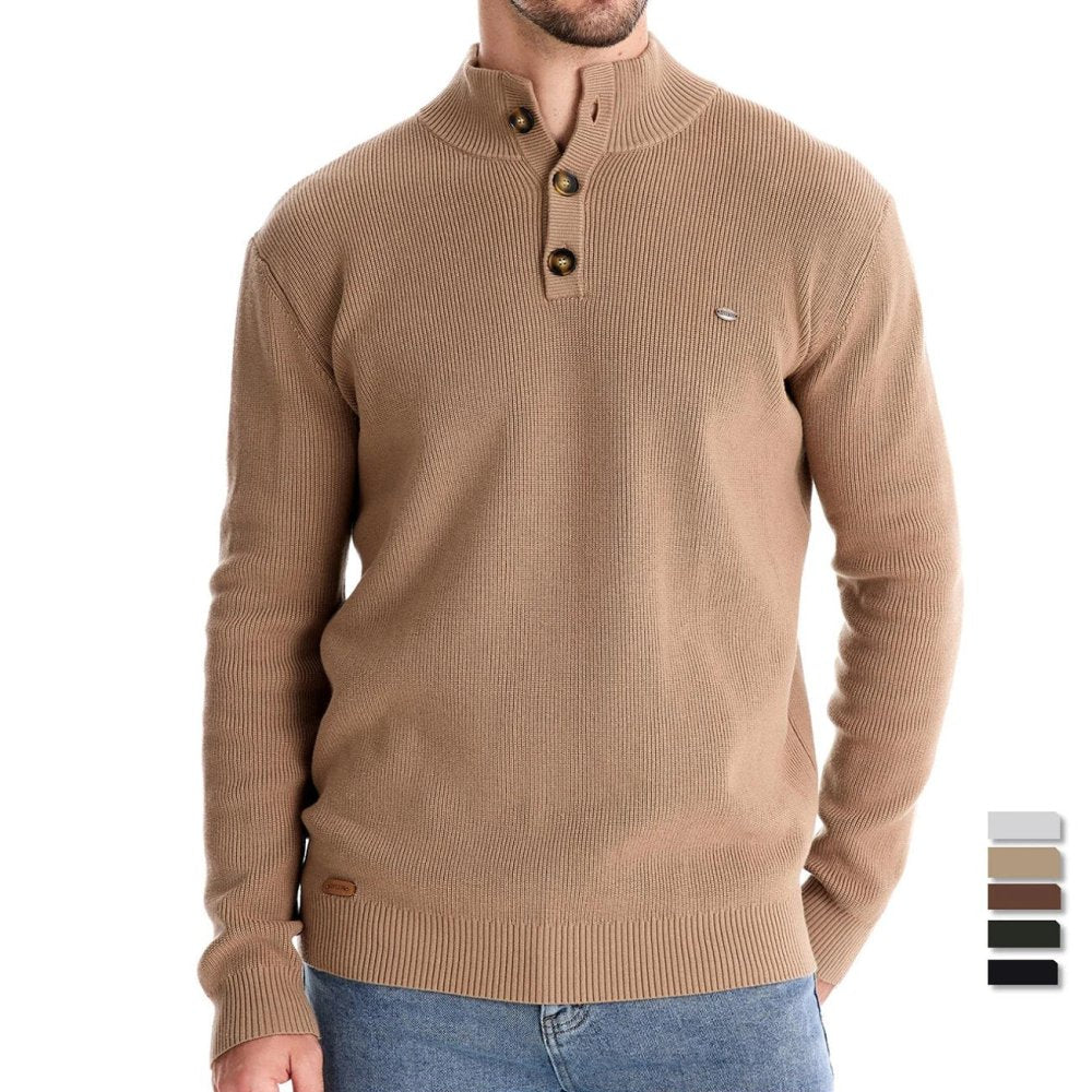 Konrad | Stylish Men's Sweater with Button Design
