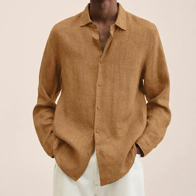 Elias - Classic Linen Button Shirt