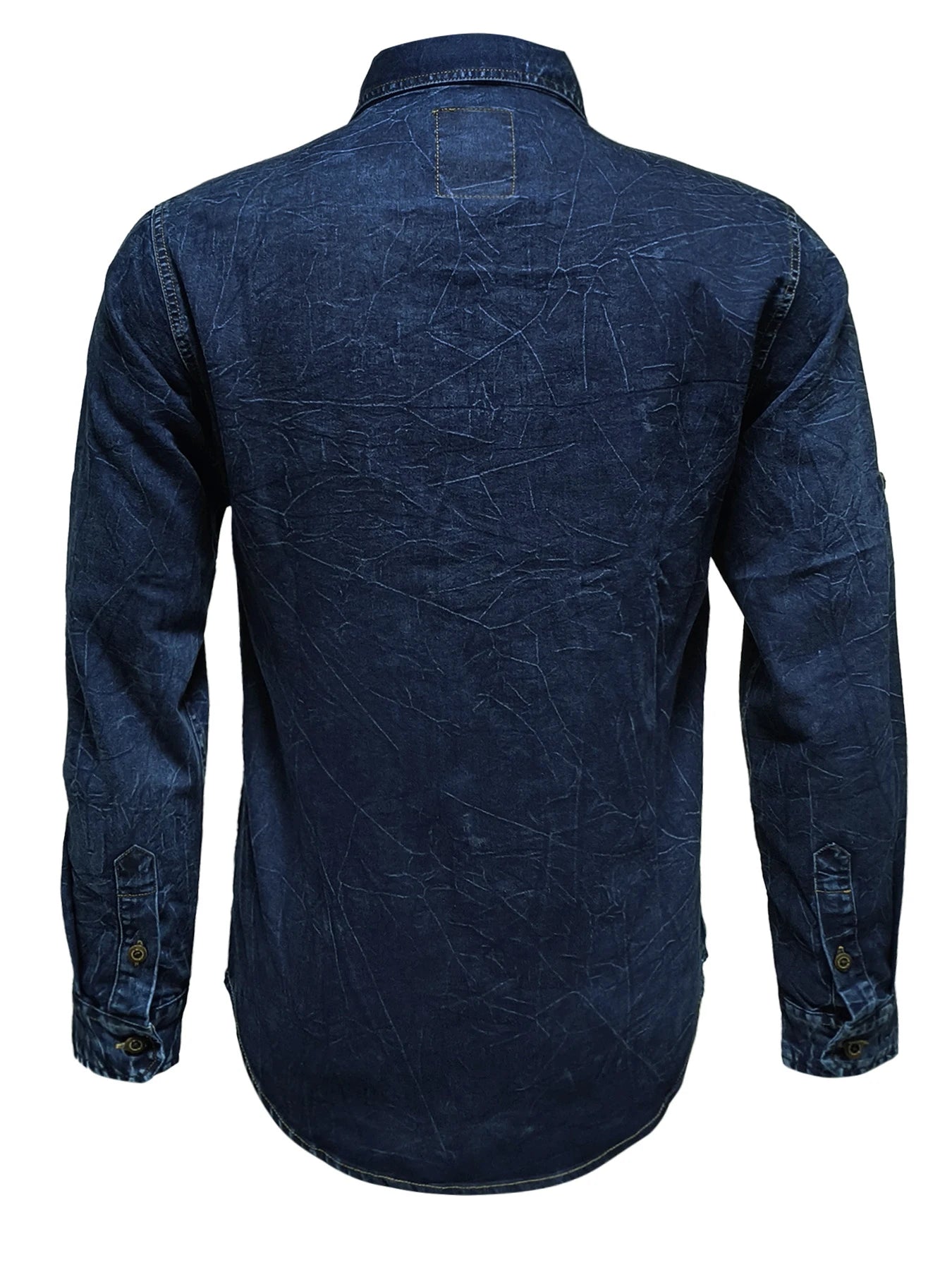 Luca – Classic Denim Shirt Dark Blue