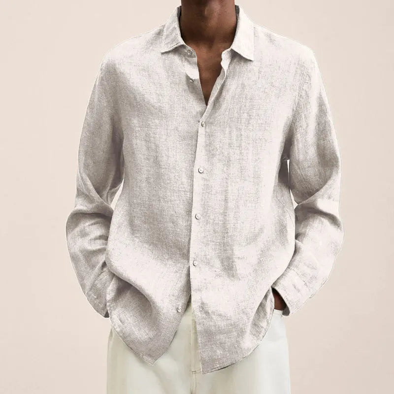 Elias - Classic Linen Button Shirt