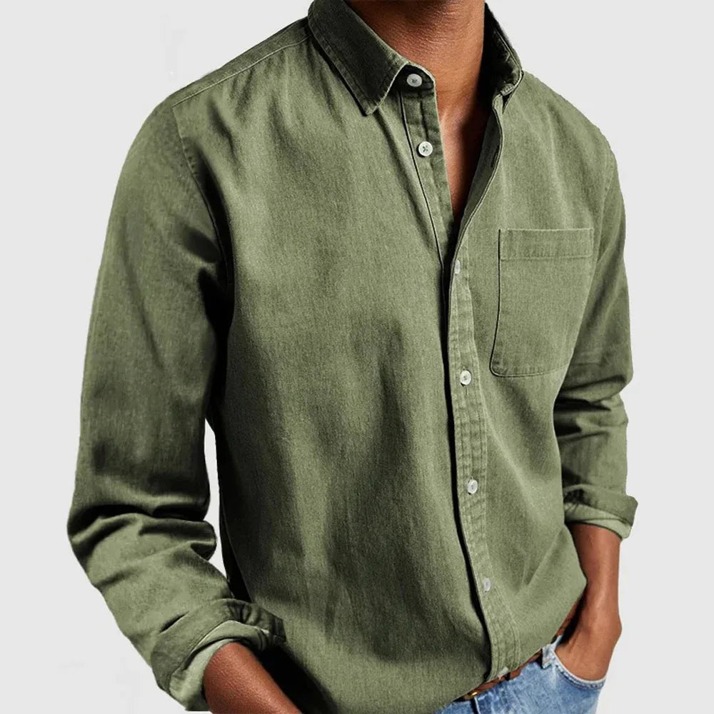 Rene - Pocketed Casual Shirt
