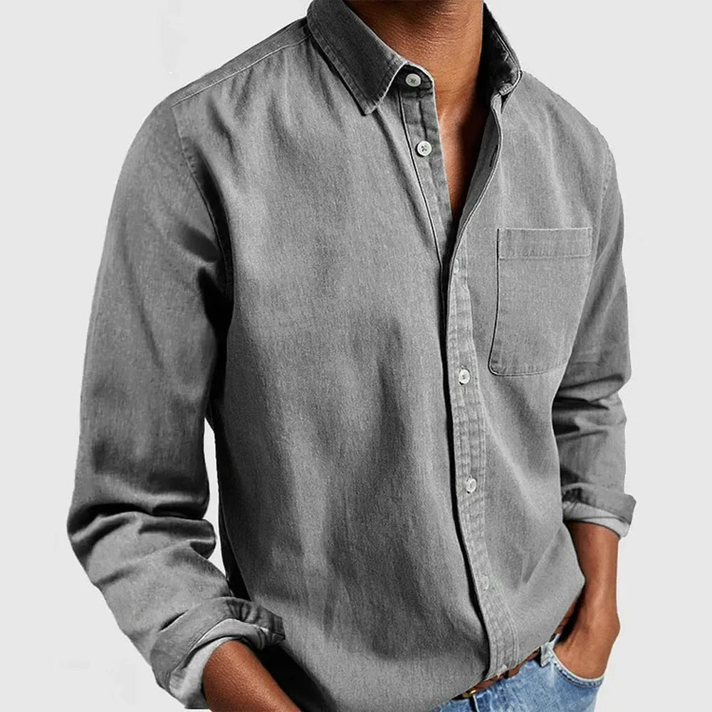 Rene - Pocketed Casual Shirt