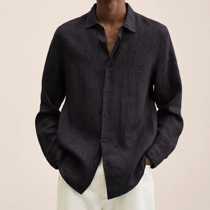 Elias - Classic Linen Button Shirt