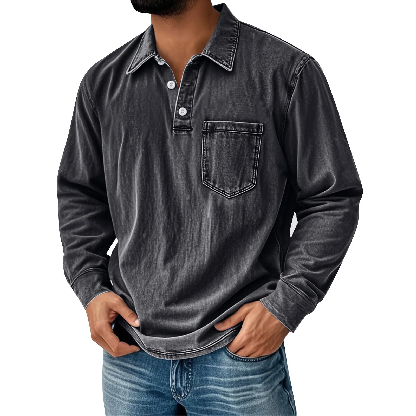 Noel – Vintage Wash Long Sleeve Shirt