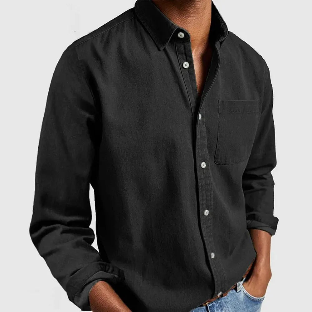 Rene - Pocketed Casual Shirt