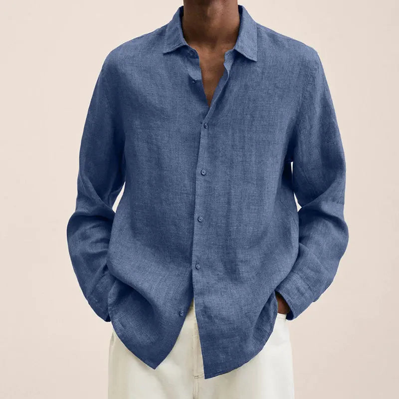 Elias - Classic Linen Button Shirt