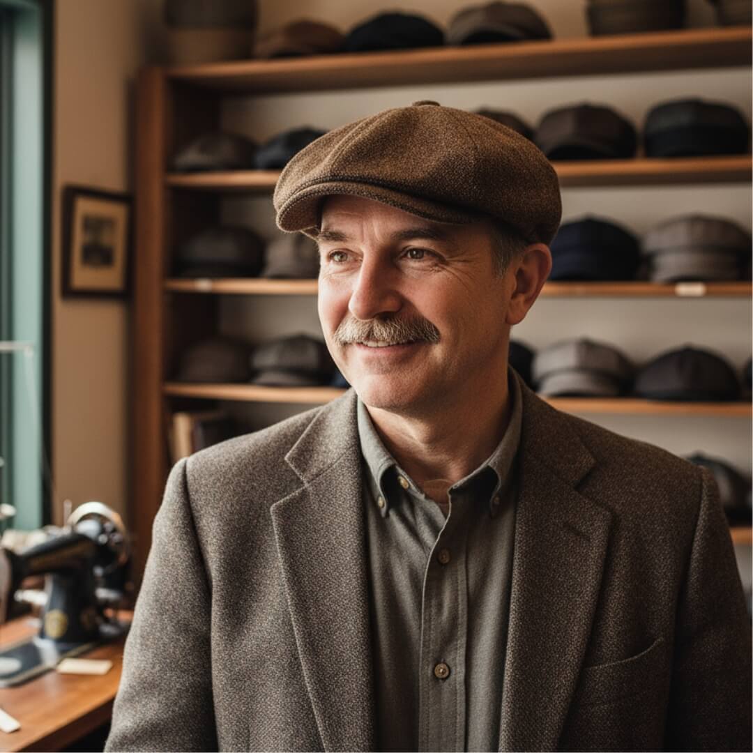Linen Cotton Flat Cap | ASPEN